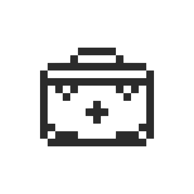 cuidado médico caso pixel art