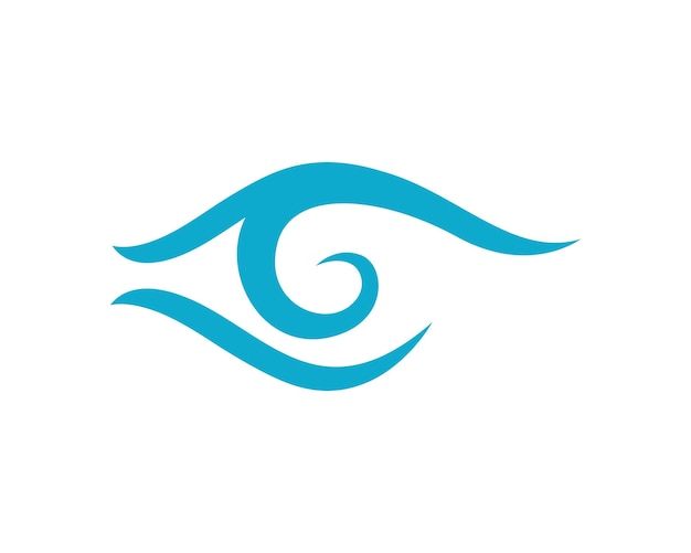 Cuidado de plantilla de logotipo ojo