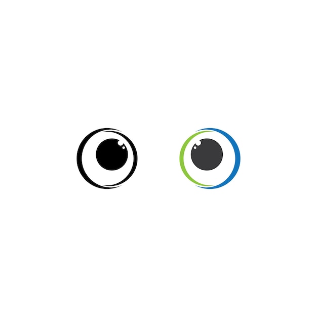 Cuidado de plantilla de logotipo ojo