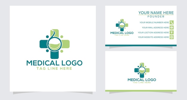 Cuidado de la salud y más plantilla de logotipo de símbolo