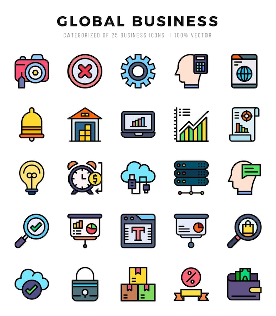 Cuidado de la salud médico Colección de iconos de dos colores Conjunto de 25 iconos Ilustración vectorial