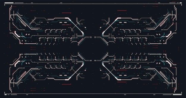 Cultura cibernética programación de afiches futuristas ciberpunk y piratería de entornos virtuales folleto moderno para web e impresión plantilla de afiche tech abstract con elementos hud