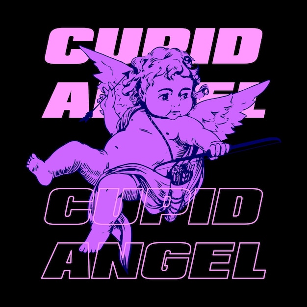 Cupido con arco y flecha
