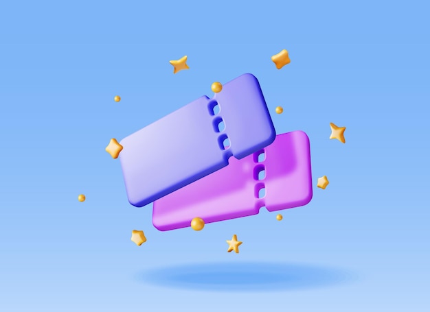 Cupón 3D con espacio vacío y confeti