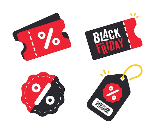 Cupón de descuento del Black Friday Banner de oferta de descuento especial