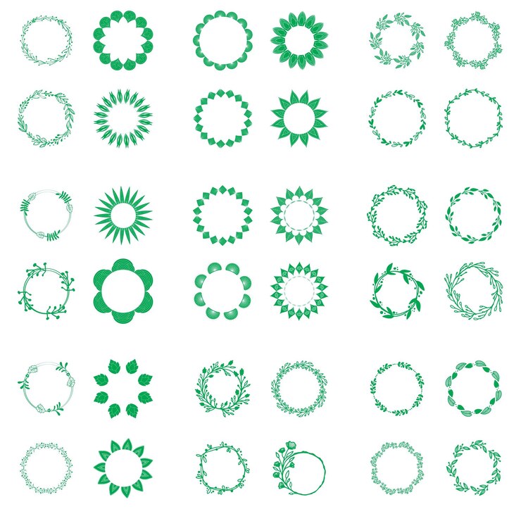 Vector curcle icon set for graphic designer vector illustration