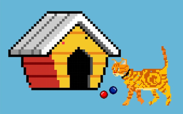 La curiosa casa del gato y el perro