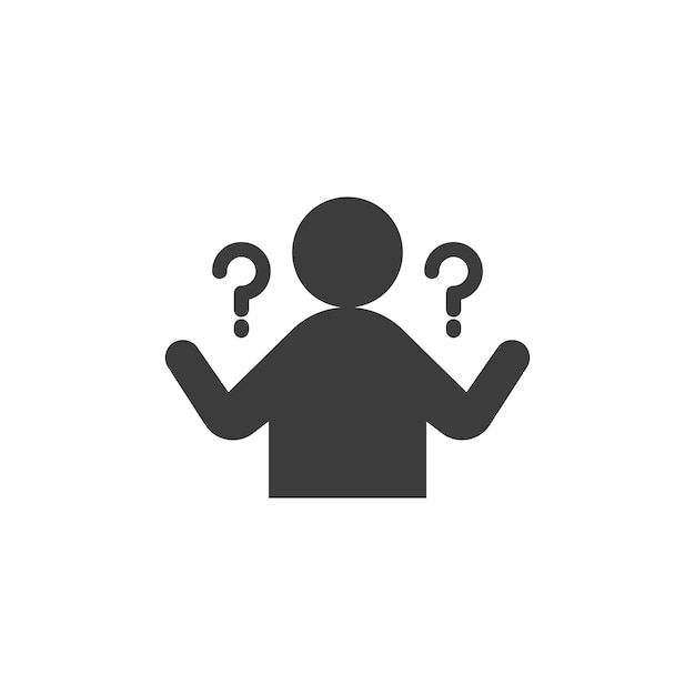 Curioso icono de línea humana aislado en fondo blanco