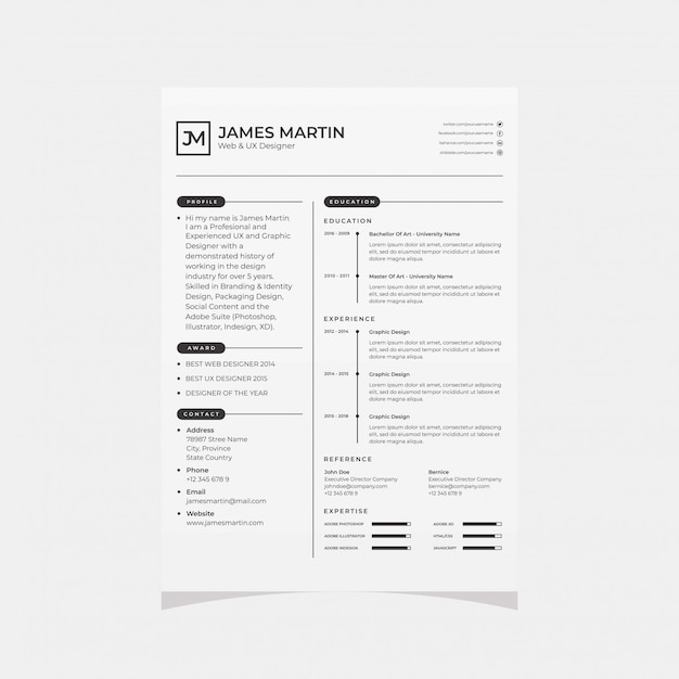 Curriculum vitae simple