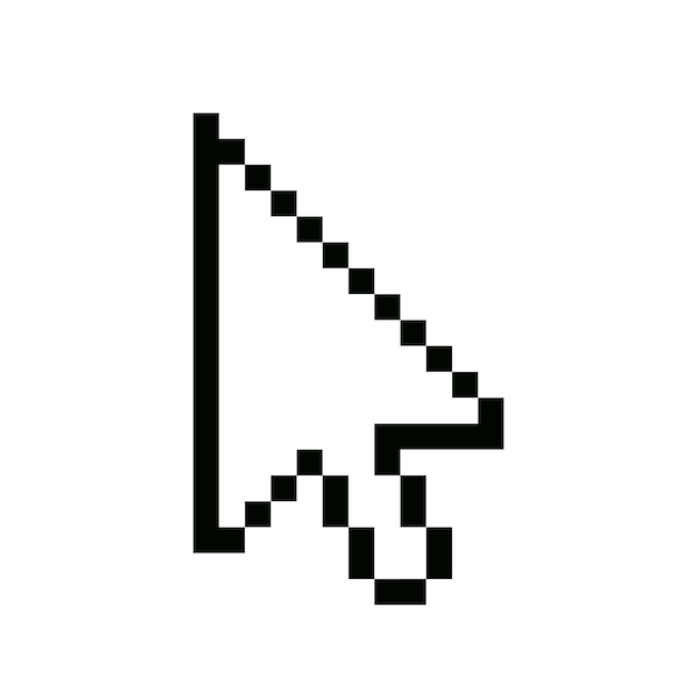 Cursor de píxeles de la computadora el cursor de los píxeles