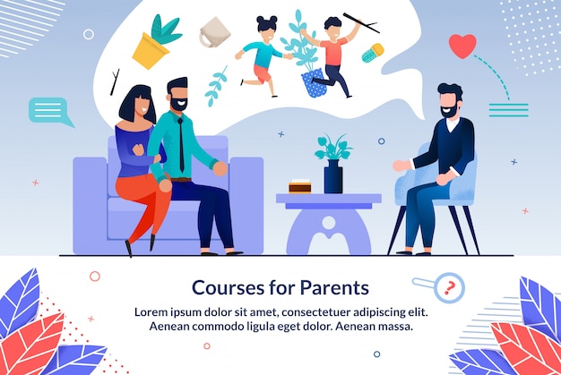 Cursos para anuncios informativos para embarazadas planas