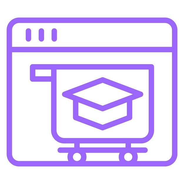 Cursos en línea estilo icono