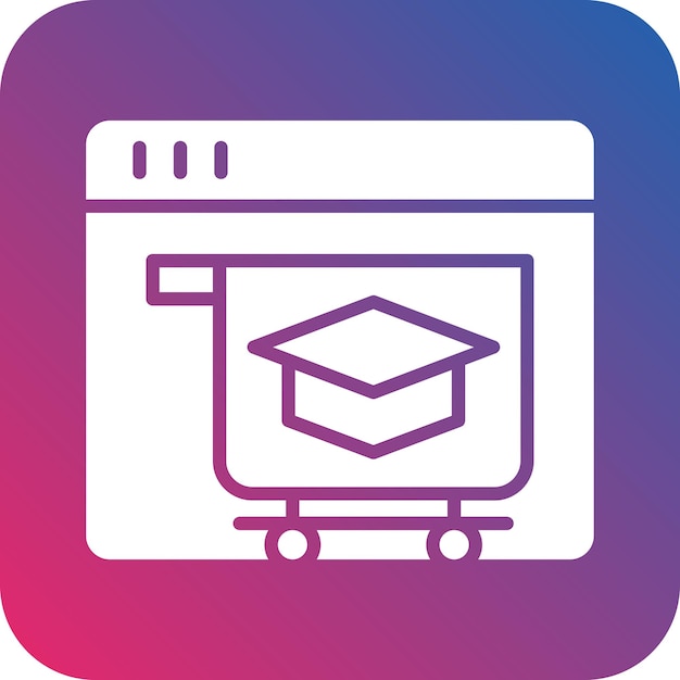 Cursos en línea estilo icono