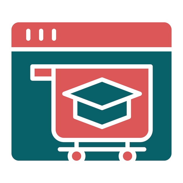 Cursos en línea estilo icono