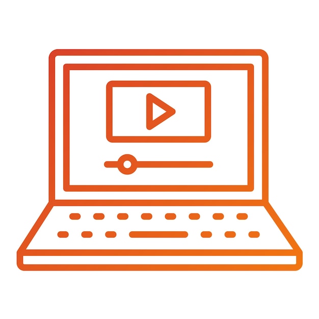Cursos en línea estilo icono