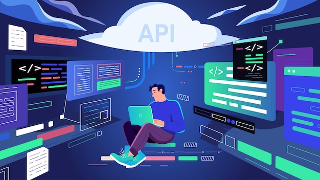 Cursos de programación concepto de diseño web