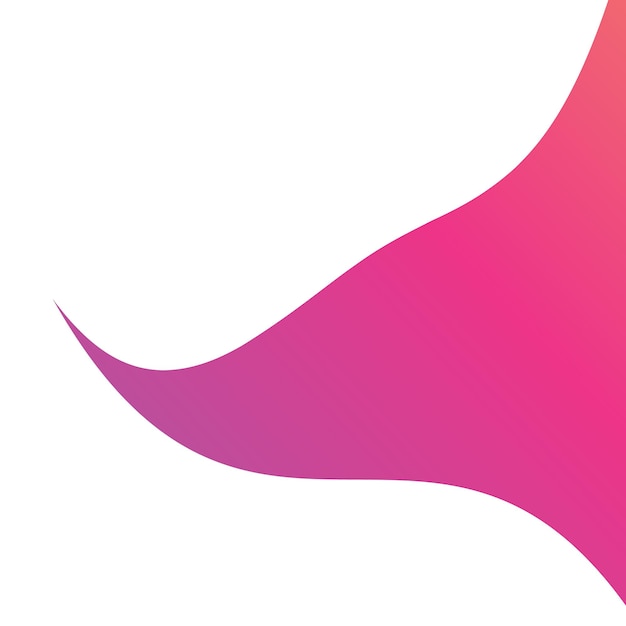 Curva abstracta Forma de las formas de onda rosadas