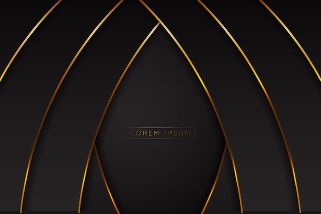 Curva abstracta superpuesta de fondo de lujo y diseño elegante