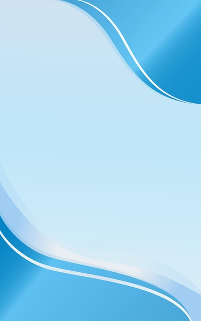 Curva azul sombreado en un vector de fondo azul claro