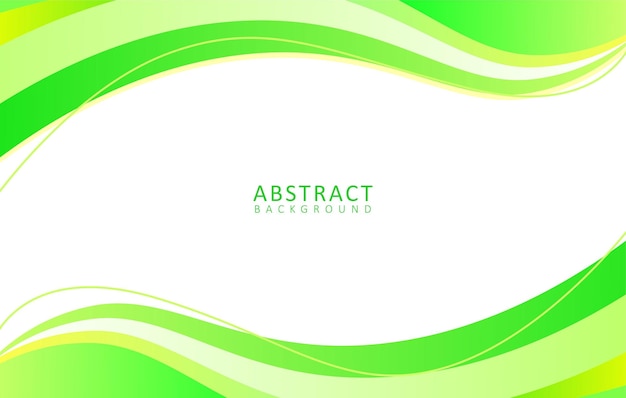 curva de fondo abstracta con verde y amarillo