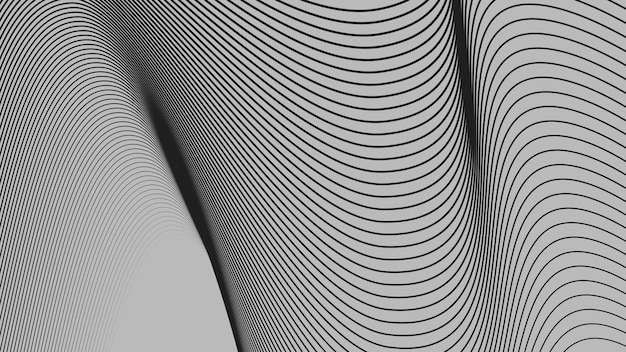 Curva negra rayas líneas fondo abstracto