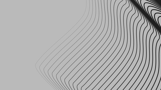 Curva negra rayas líneas fondo abstracto