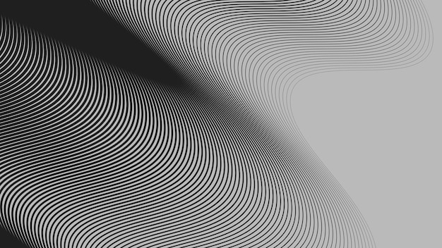 Curva negra rayas líneas fondo abstracto