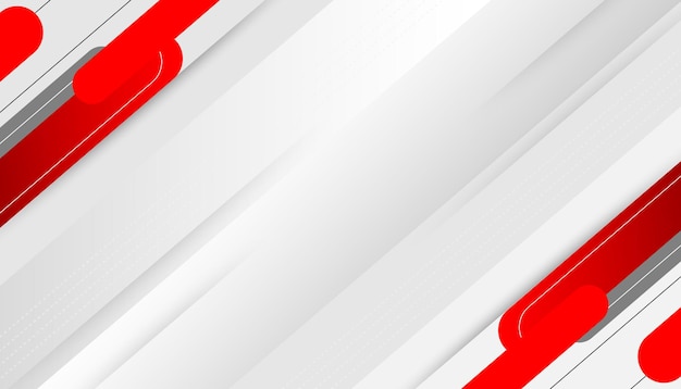 Curva roja en un vector de fondo blanco