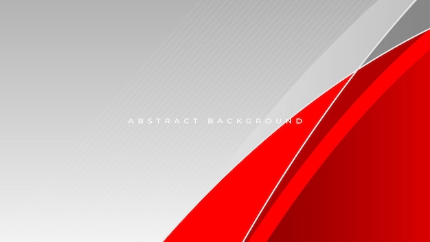Curva roja en un vector de fondo blanco