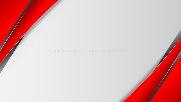 Curva roja en un vector de fondo blanco