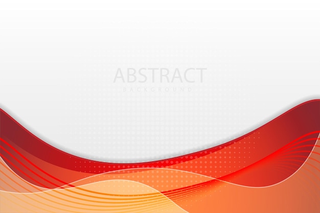 Curva roja en un vector de fondo blanco