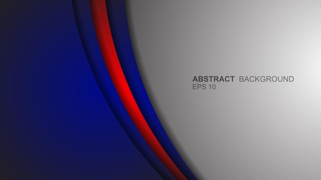 Curvas abstractas que se superponen en el fondo Diseño lujoso y elegante Ilustración vectorial