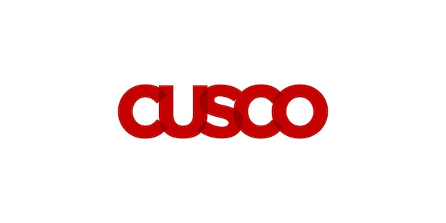 Cusco en el emblema de Perú El diseño presenta un vector de estilo geométrico