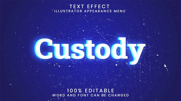 Custodia Plantilla de estilo de efecto de texto brillante editable