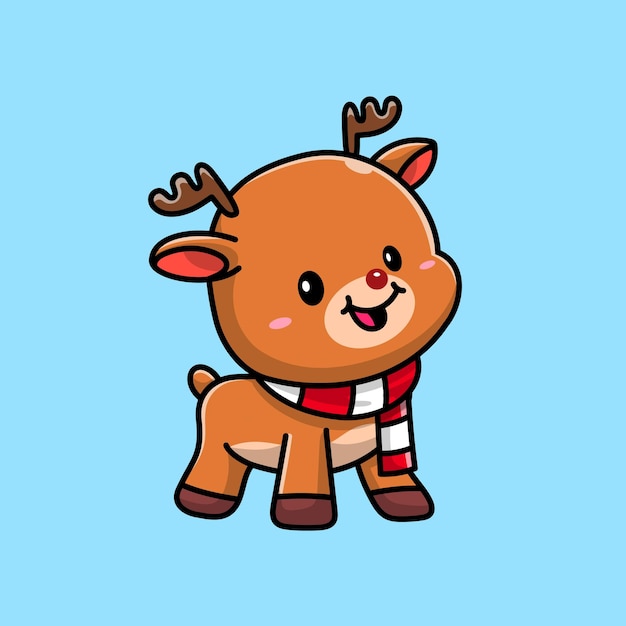 Cute baby deer moose, personaje de dibujos animados