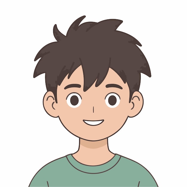 Cute Boy para niños pequeños libros de cuentos ilustración vectorial