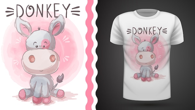 Cute burro - idea para camiseta estampada