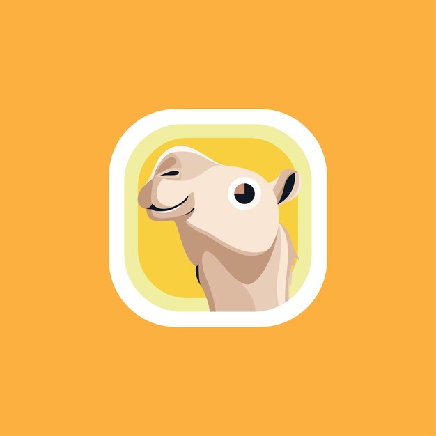 Cute Camel App Icons Logo Vector