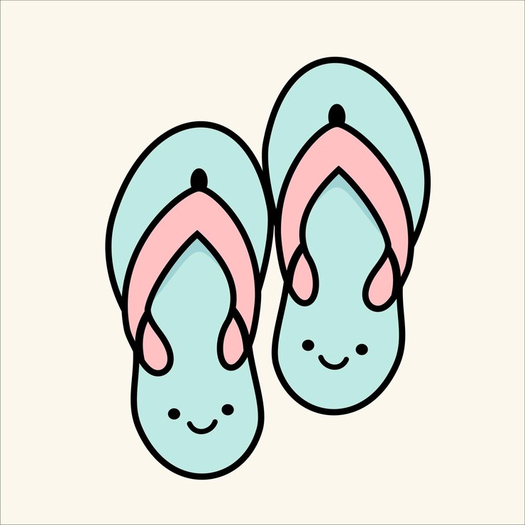 Cute Cartoon Flip-Flops for Summer Fun