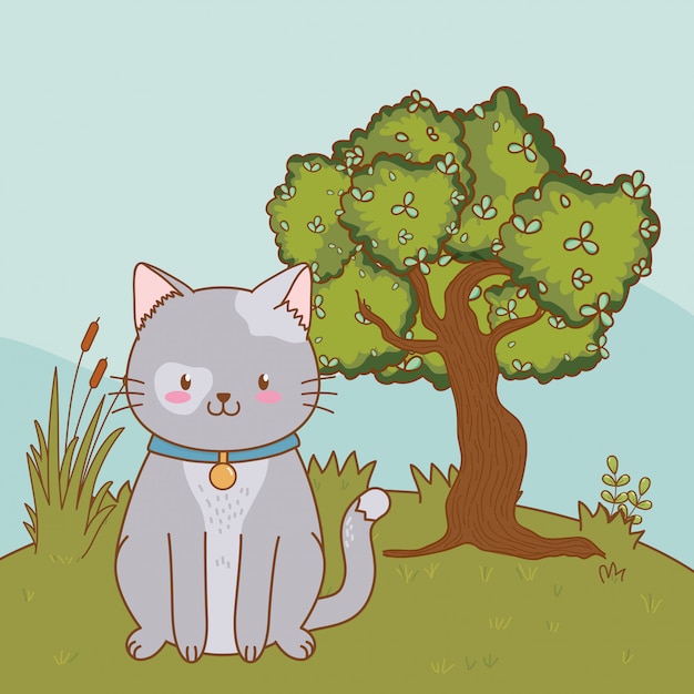 Cute dibujos animados de animales de compañía