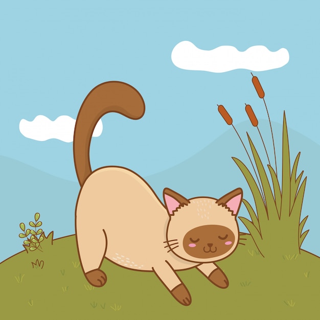 Cute dibujos animados de animales de compañía