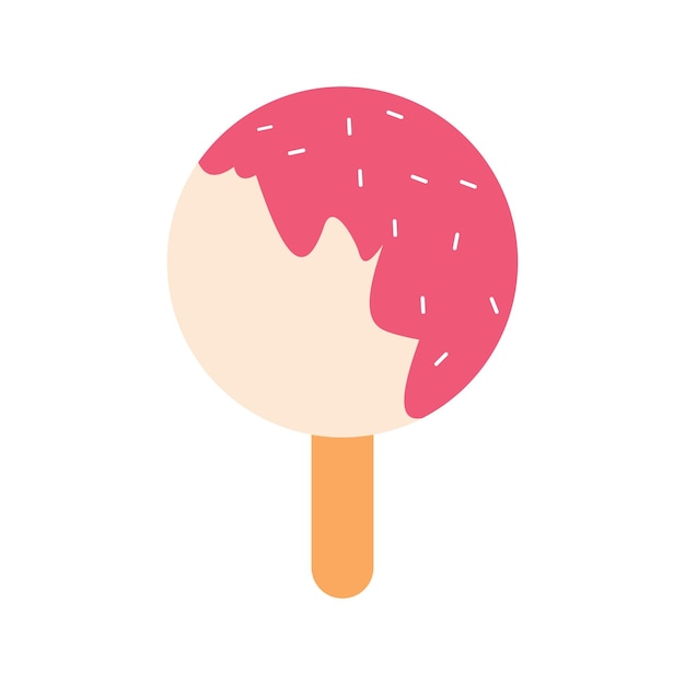 Cute dibujos animados helados helados y postres icono