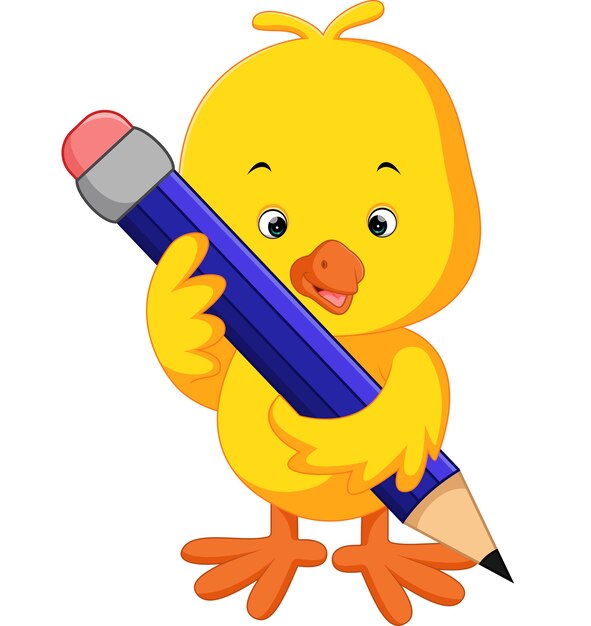 Cute dibujos animados de pollo