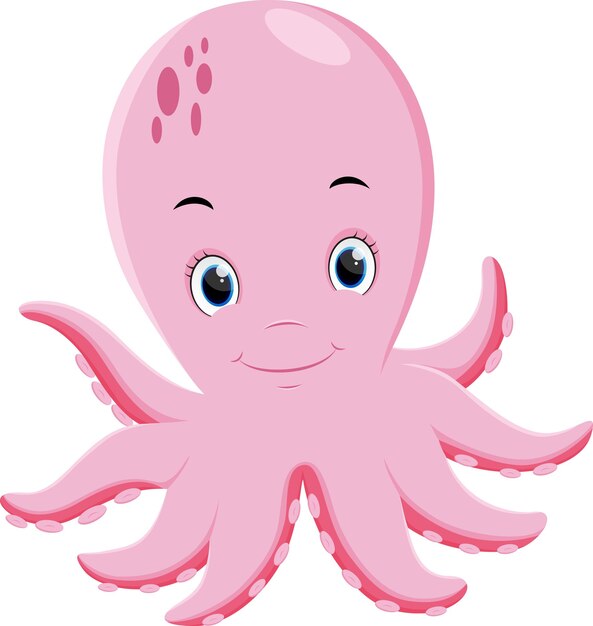 Cute dibujos animados de pulpo