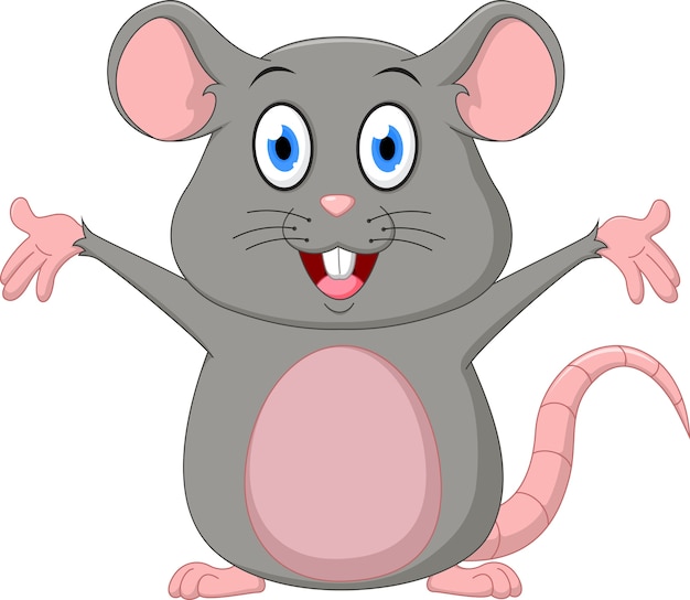 Cute dibujos animados de ratón