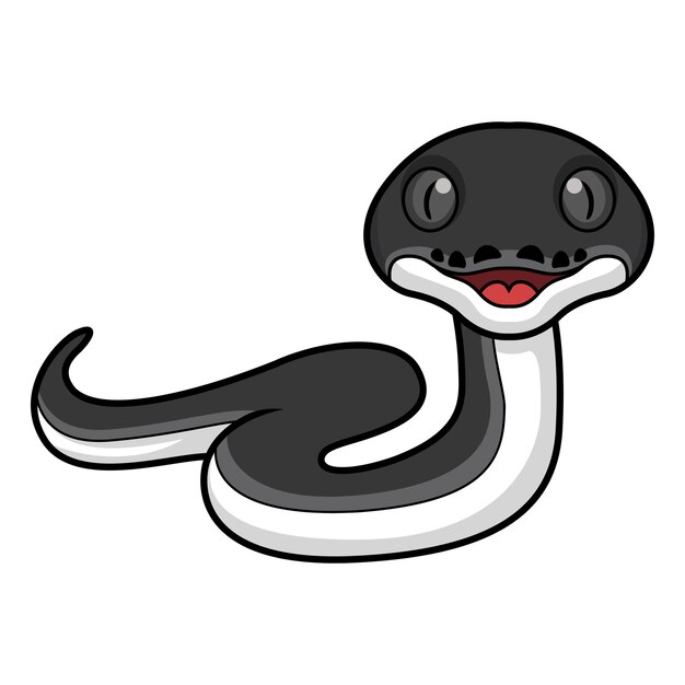 Cute dibujos animados de serpiente albertisi feliz