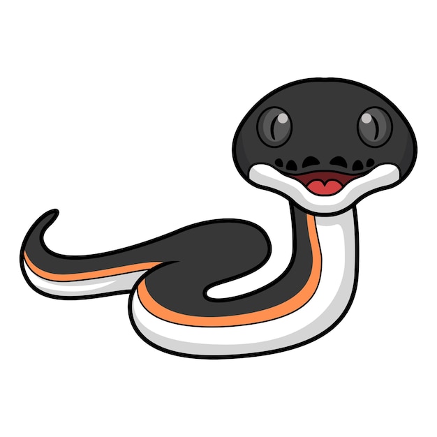 Cute dibujos animados de serpiente albertisi de oro