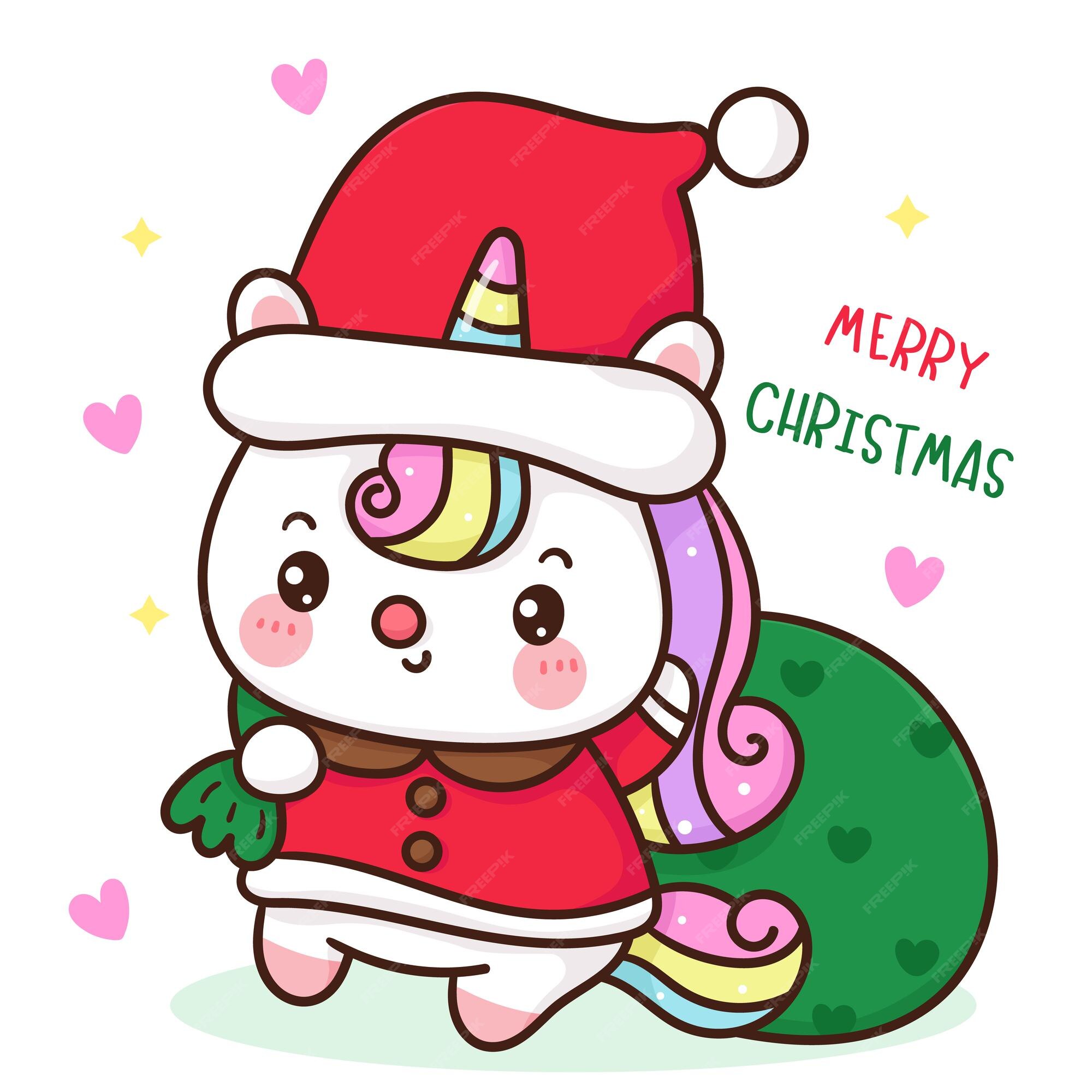 Vectores e ilustraciones de Navidad kawaii para descargar gratis | Freepik