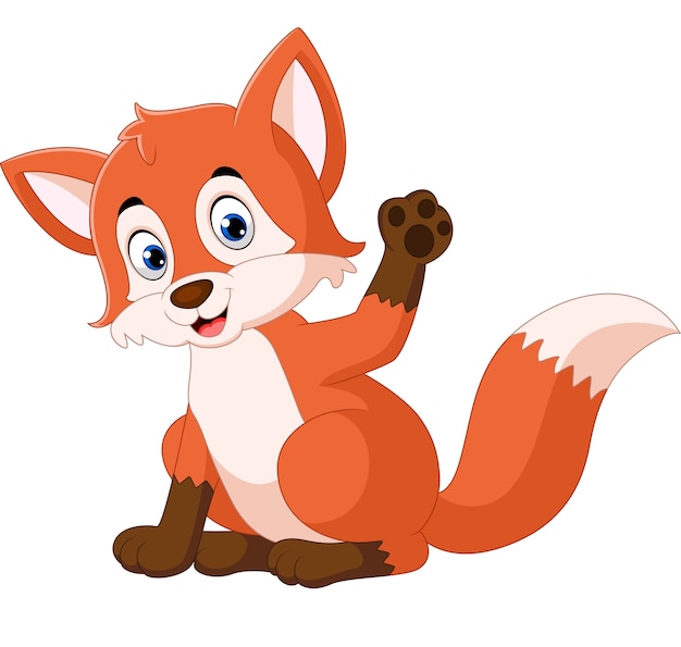 Cute fox cartoon