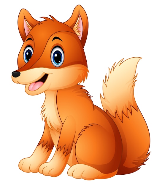 Cute Fox dibujos animados